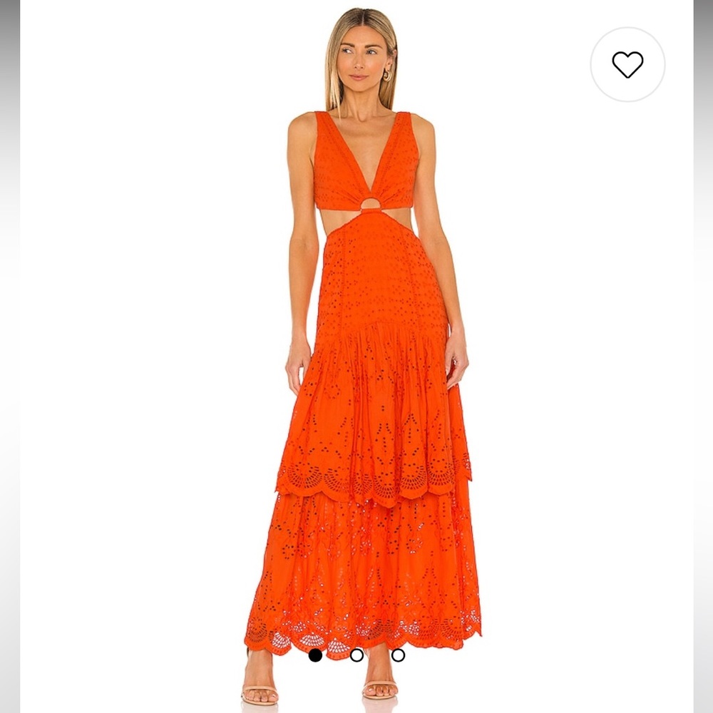 REVOLVE Orange Maxi Dress